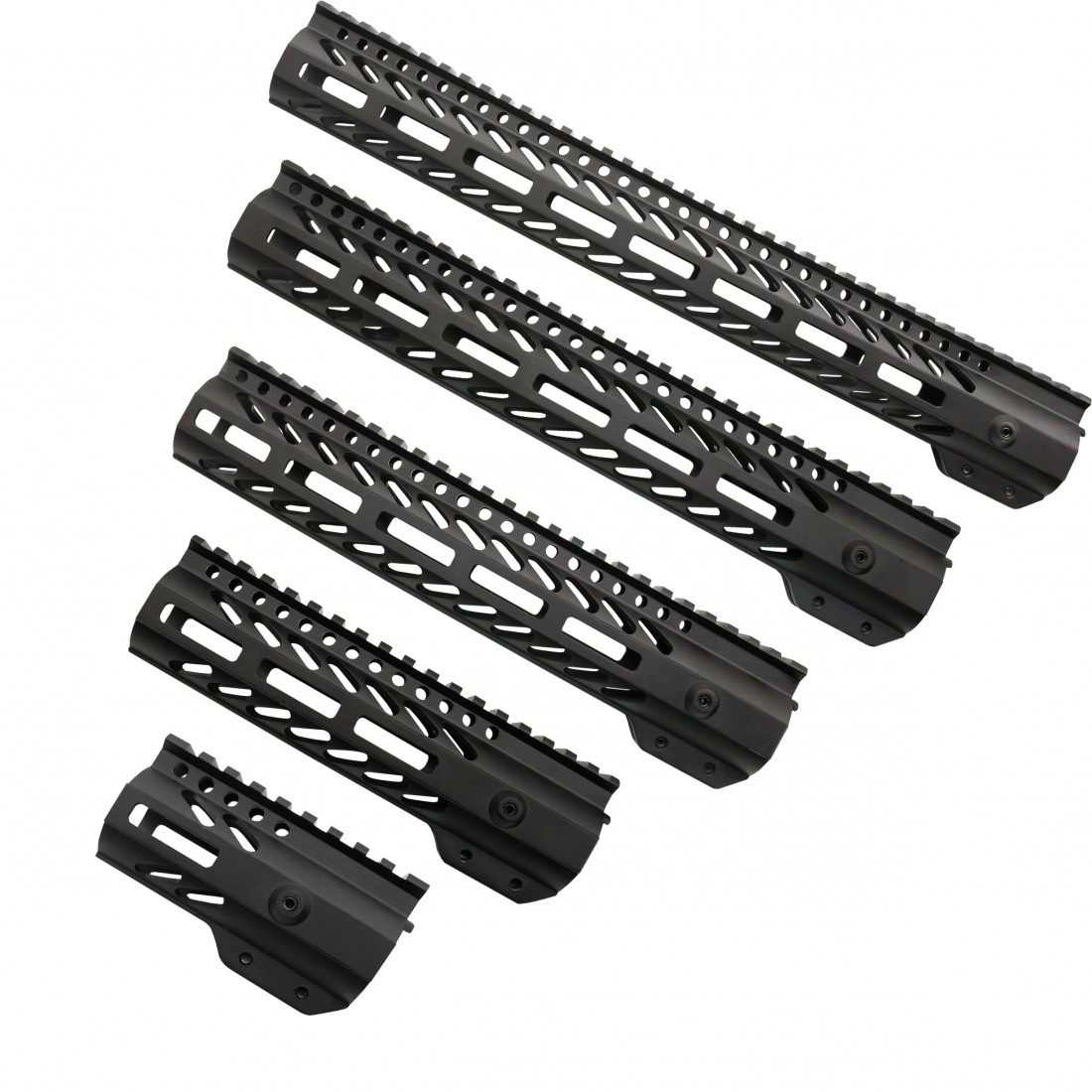 AR15 MLOK Super Slim Free Float Handguard with Steel Barrel Nut